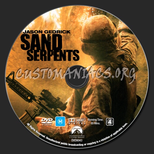 Sand Serpents dvd label