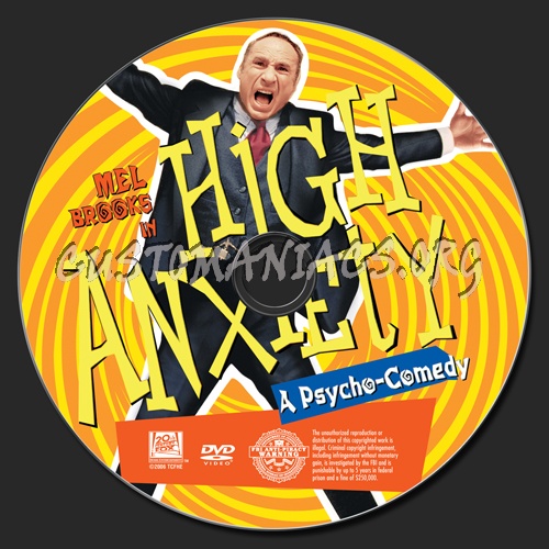 High Anxiety dvd label