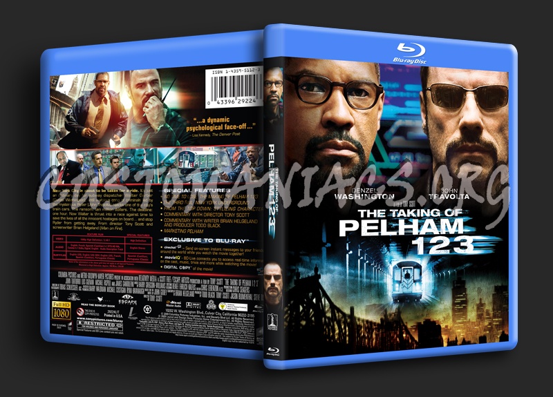 The Taking of Pelham 123 blu-ray cover