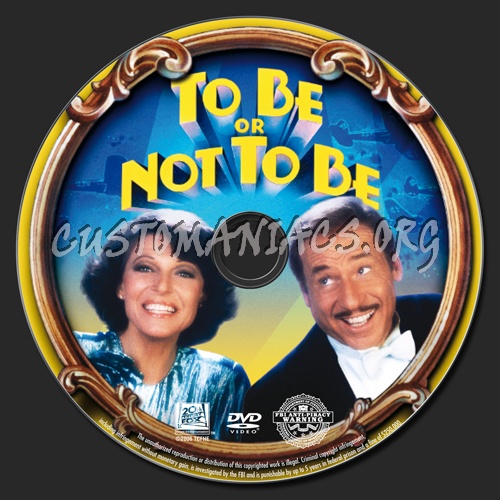 To Be or Not To Be dvd label