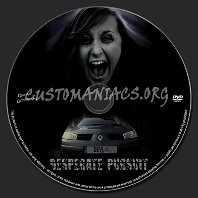 Desperate Pursuit dvd label