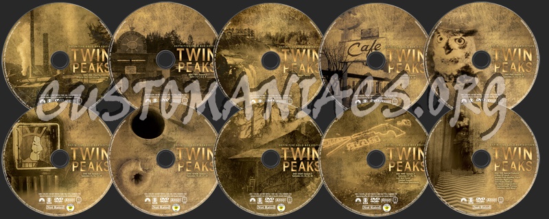 Twin Peaks Gold Edition dvd label