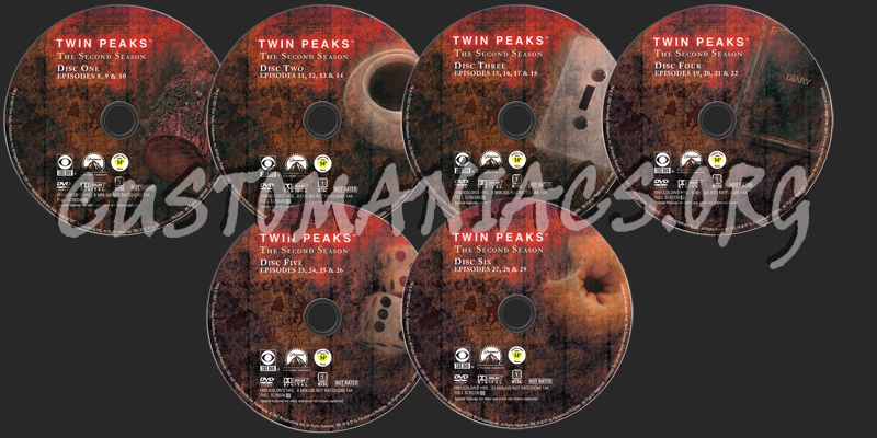 Twin Peaks Season 2 dvd label