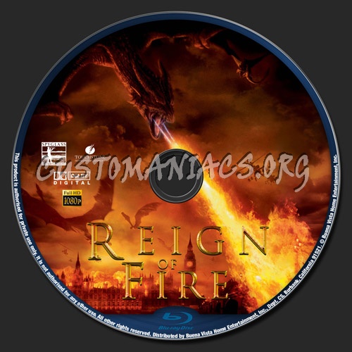 Reign Of Fire blu-ray label