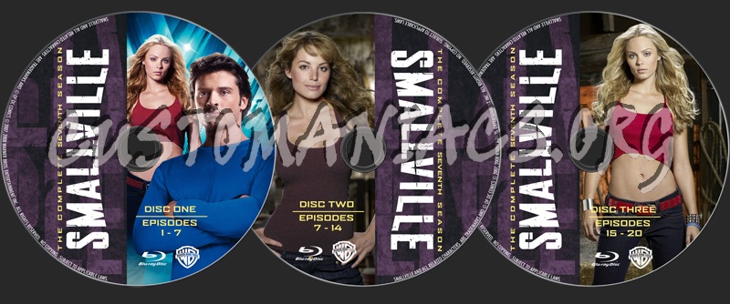 Smallville Season 7 blu-ray label