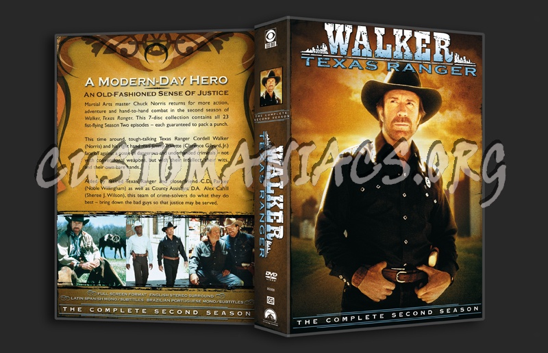 Walker Texas Ranger Season 2 dvd cover