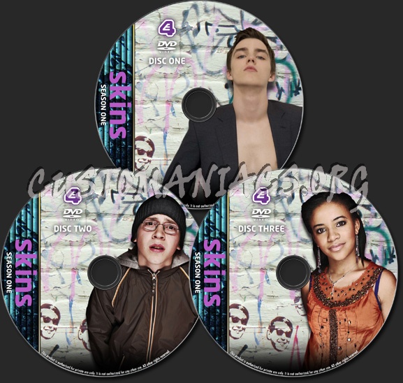 Skins - TV Collection dvd label