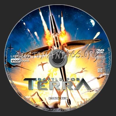 Battle For Terra dvd label