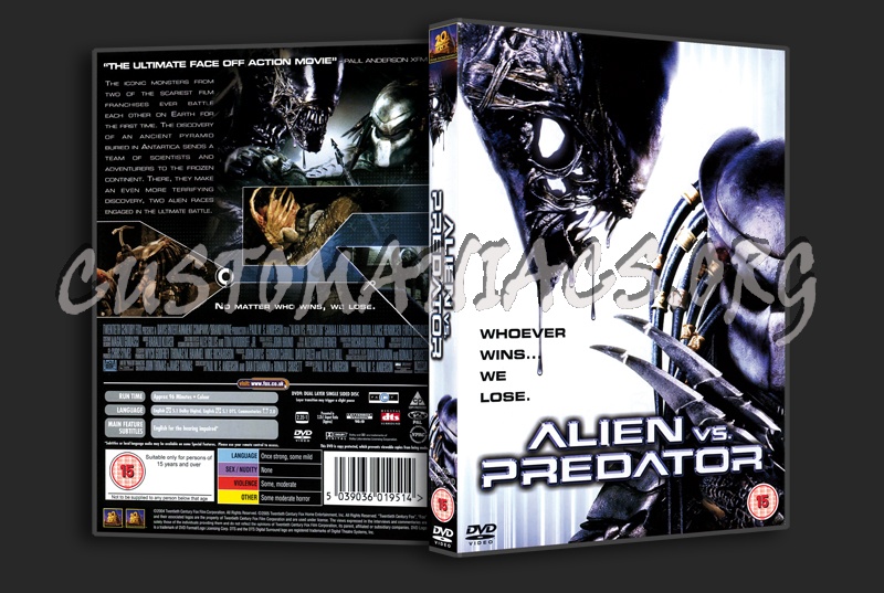 Alien vs Predator dvd cover