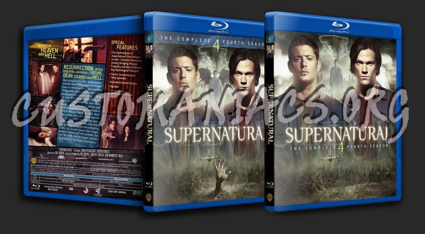 Supernatural Season 4 blu-ray cover