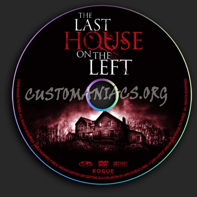 The Last House On The Left dvd label