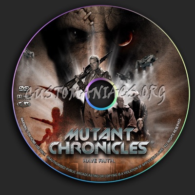 Mutant Chronicles dvd label