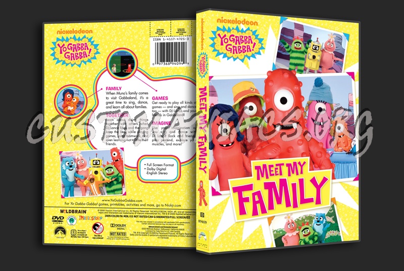 Yo Gabba Gabba! Meet My Family dvd cover