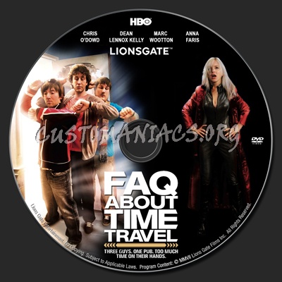 Frequently Asked Questions About Time Travel dvd label