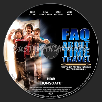 Frequently Asked Questions About Time Travel dvd label