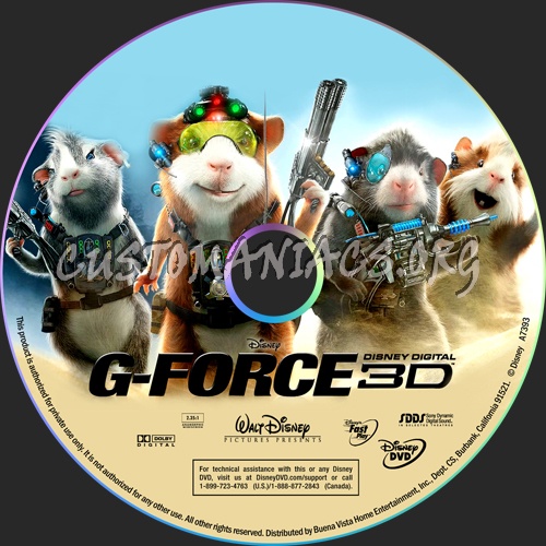 G-Force dvd label