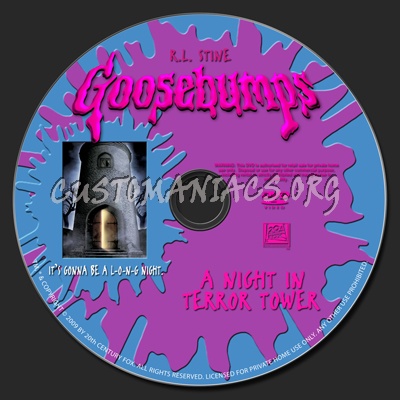 Goosebumps-A Night In Terror Tower dvd label