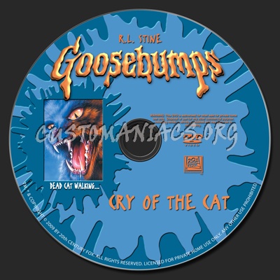 Goosebumps-Cry Of The Cat dvd label