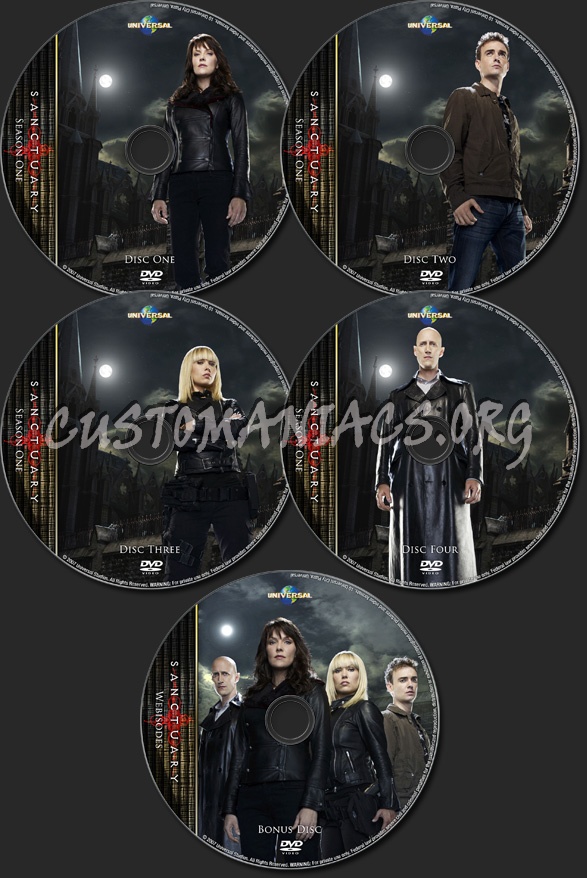 Sanctuary - TV Collection Season One dvd label