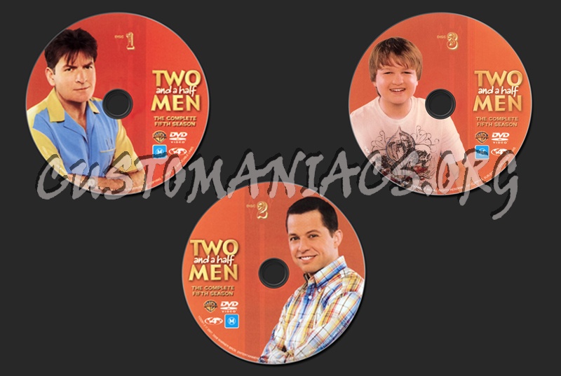 Two and a Half Men Season 5 dvd label