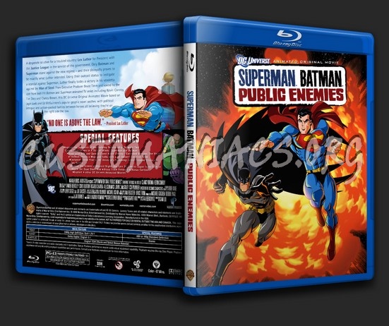 Superman Batman Public Enemies blu-ray cover