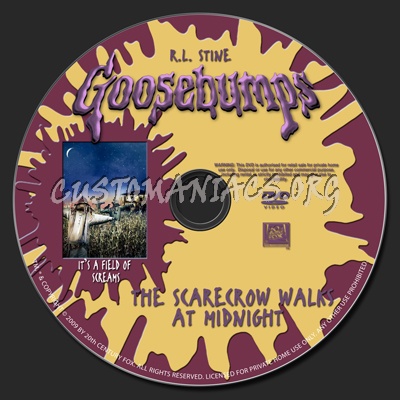 Goosebumps-The Scarecrow Walks At Midnight dvd label