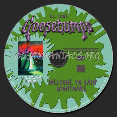 Goosebumps-Welcome To Camp Nightmare dvd label