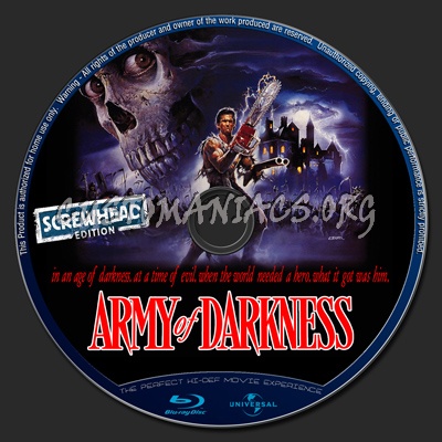 Army Of Darkness blu-ray label