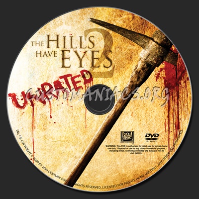 The Hills Have Eyes 2 dvd label