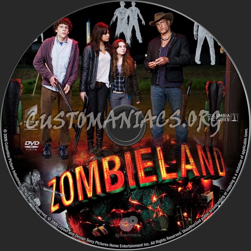 Zombieland dvd label