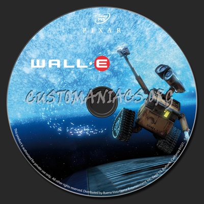 Wall-E dvd label