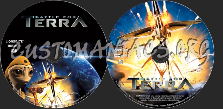 Battle for Terra dvd label