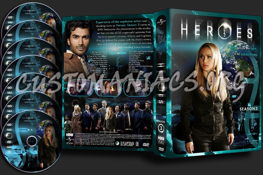 Heroes Season 3 dvd cover