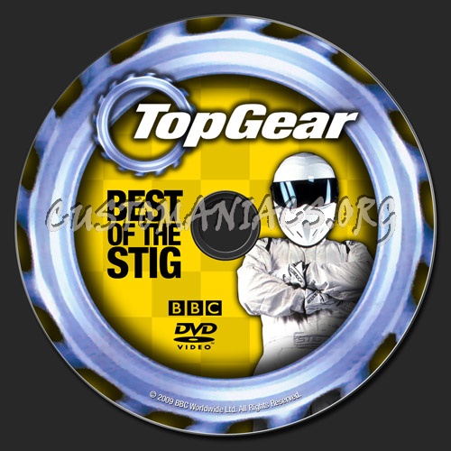 Top Gear Best of the Stig dvd label