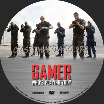 Gamer dvd label