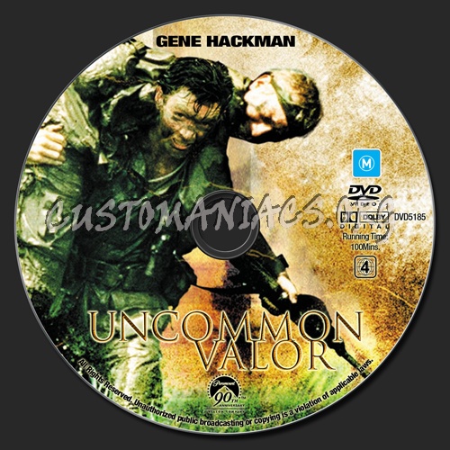 Uncommon Valor dvd label