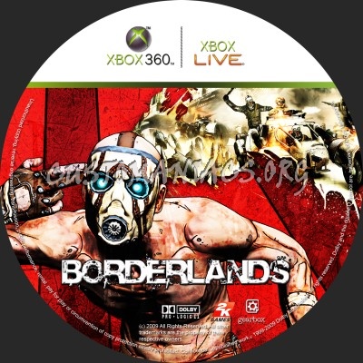 Borderlands dvd label