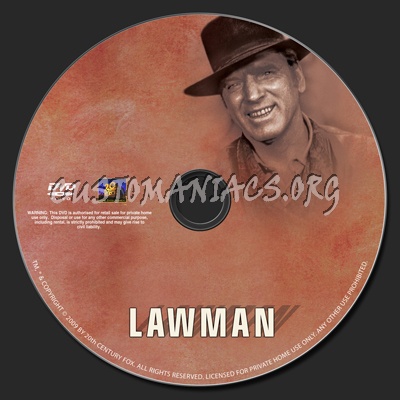 Lawman dvd label