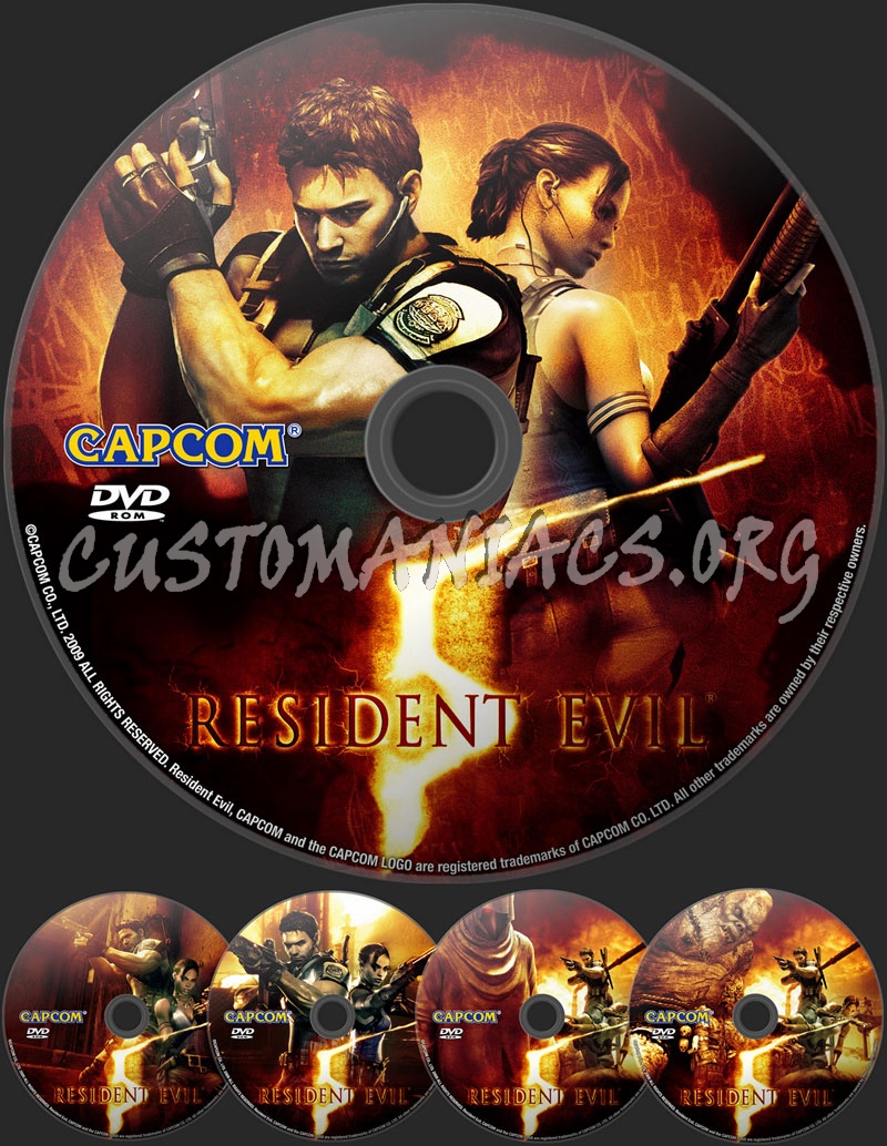 Resident Evil 5 dvd label