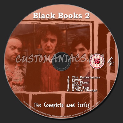 Black Books Season 2 dvd label