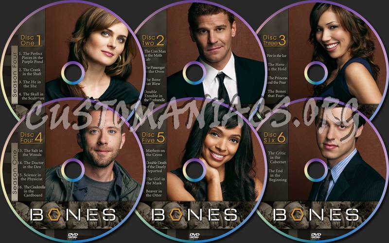 Bones Season Four dvd label