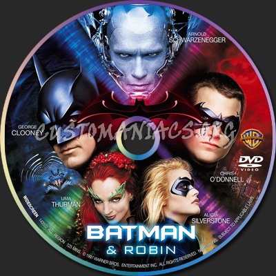 Batman and Robin dvd label