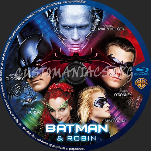 Batman and Robin blu-ray label