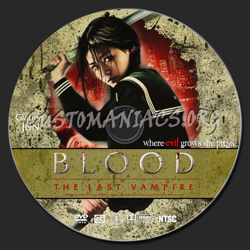 Blood The Last Vampire dvd label