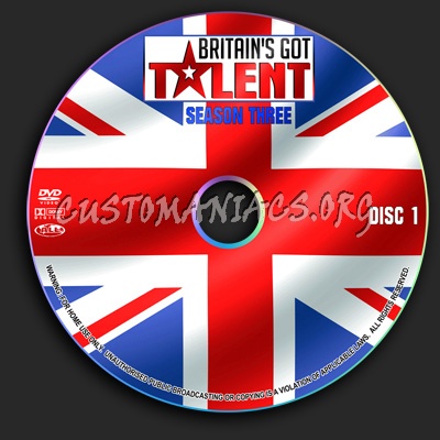 Britains Got Talent - Season 3 dvd label