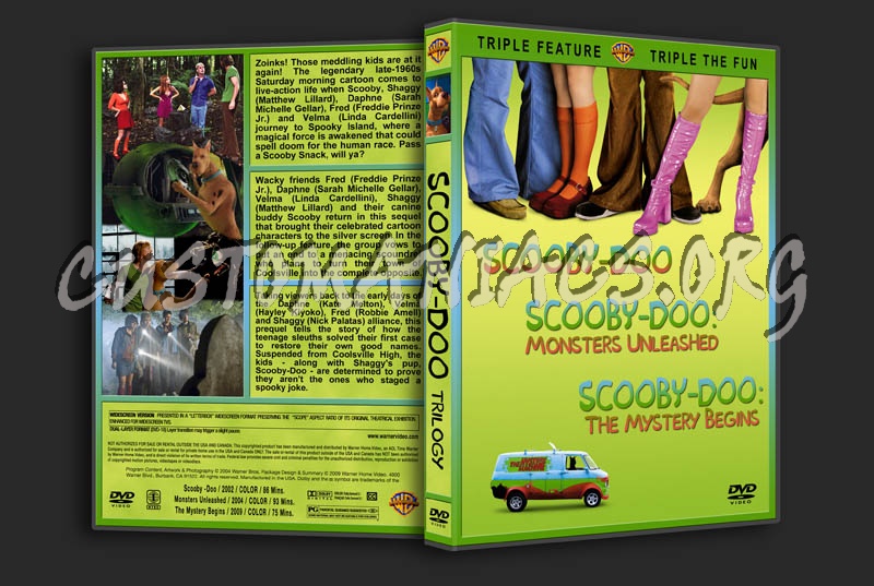 Scooby-Doo Triple Feature dvd cover