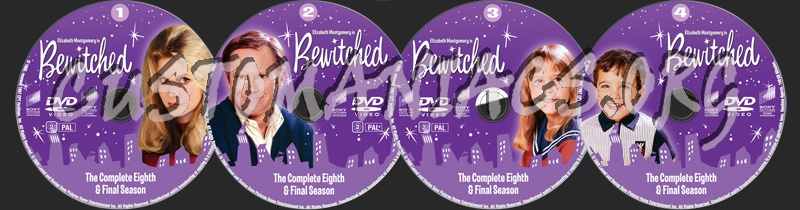 Bewitched Season 8 dvd label