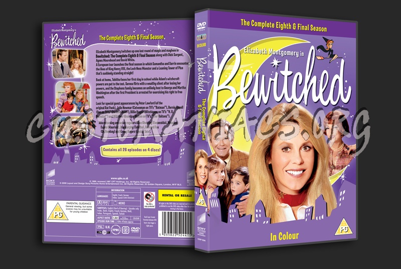 Bewitched Season 8 dvd cover