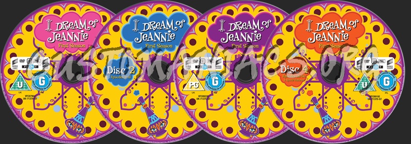 I Dream of Jeannie Season 1 dvd label