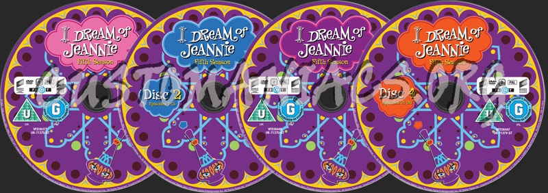 I Dream of Jeannie Season 5 dvd label